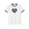 16443532098445916994_2048.jpeg Black Heart - Unisex Cotton Ringer T-Shirt