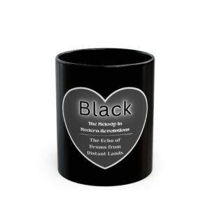 16525783505009198775_2048.jpeg Black Heart Mug — Minimalist Gothic Coffee Black Mug (11oz, 15oz)
