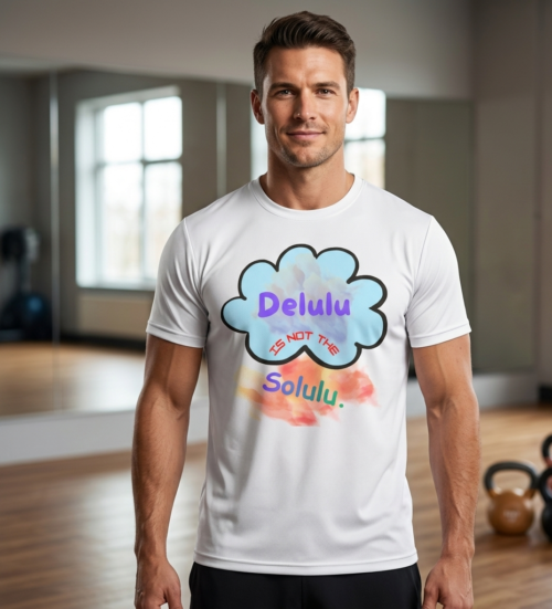 Delulu_male_1 Unisex Jersey Short Sleeve Tee — "Delulu" Is Not The Solulu.