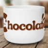 cup1 Latte Mug β "I Love Chocolate" 25oz Ceramic Coffee Cup