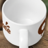 cup2 Latte Mug β "I Love Chocolate" 25oz Ceramic Coffee Cup